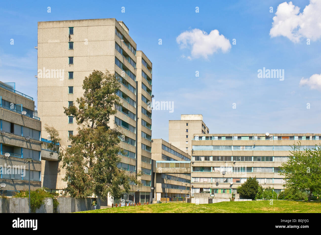 A view on the infamous Ferrier estate in Kidbrooke, London Stock Photo