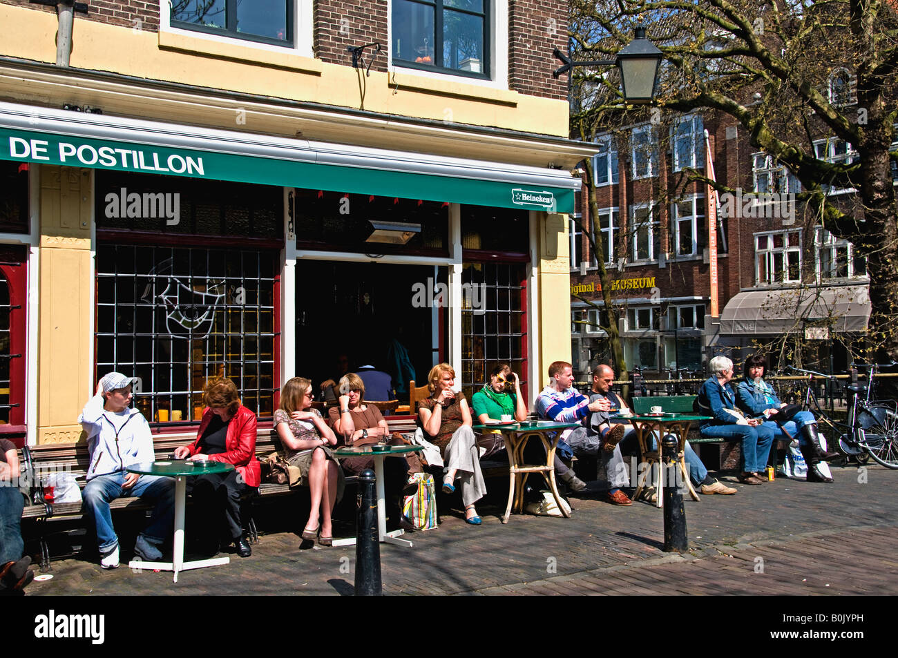 Utrecht Netherlands Canal Oude Gracht Restaurant Stock Photo Alamy