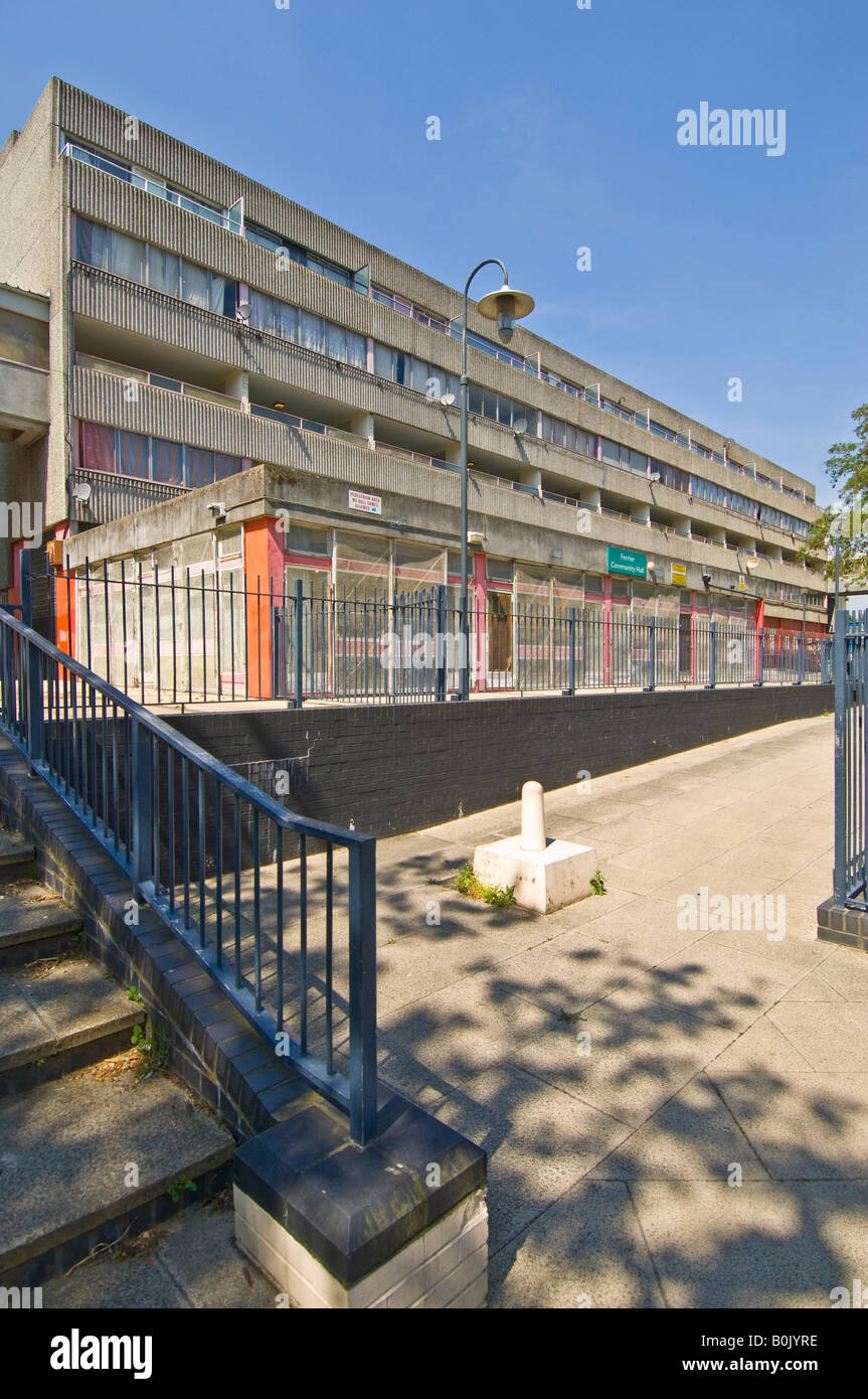 A view on the infamous Ferrier estate in Kidbrooke, London Stock Photo
