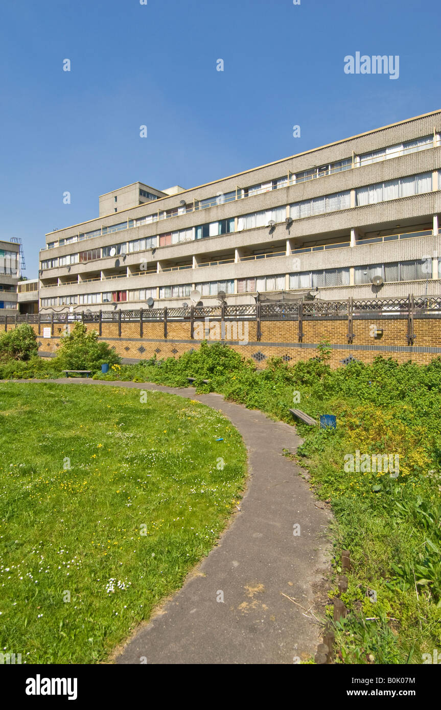A view on the infamous Ferrier estate in Kidbrooke, London Stock Photo