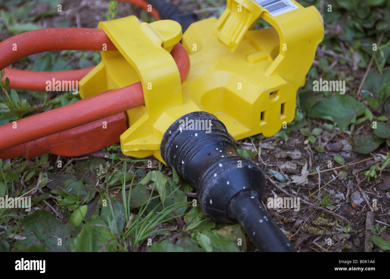 heavyduty extension cord Stock Photo Alamy