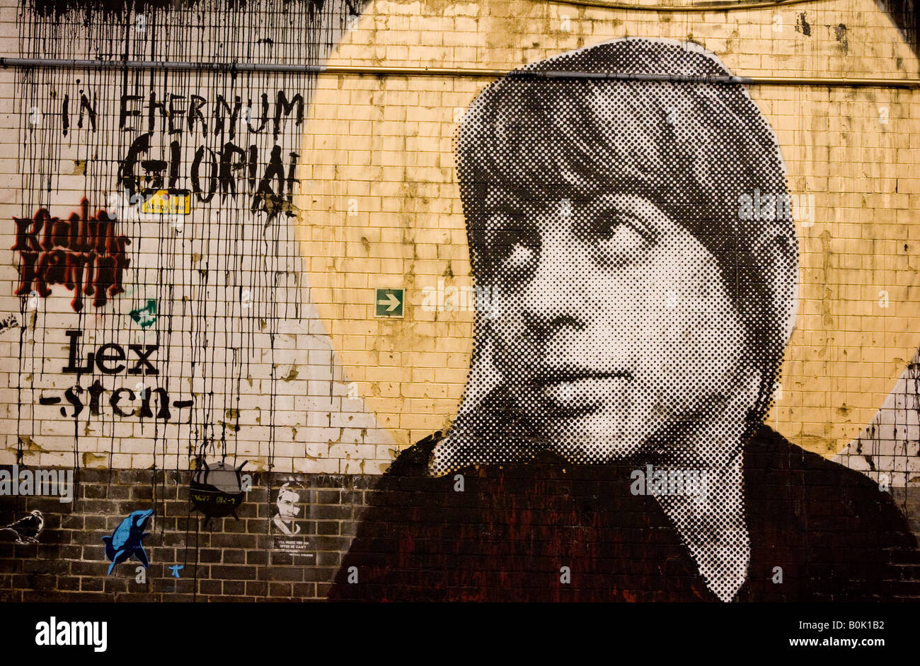 Banksy British Graffiti Artist Waterloo London UK Europe Stock Photo