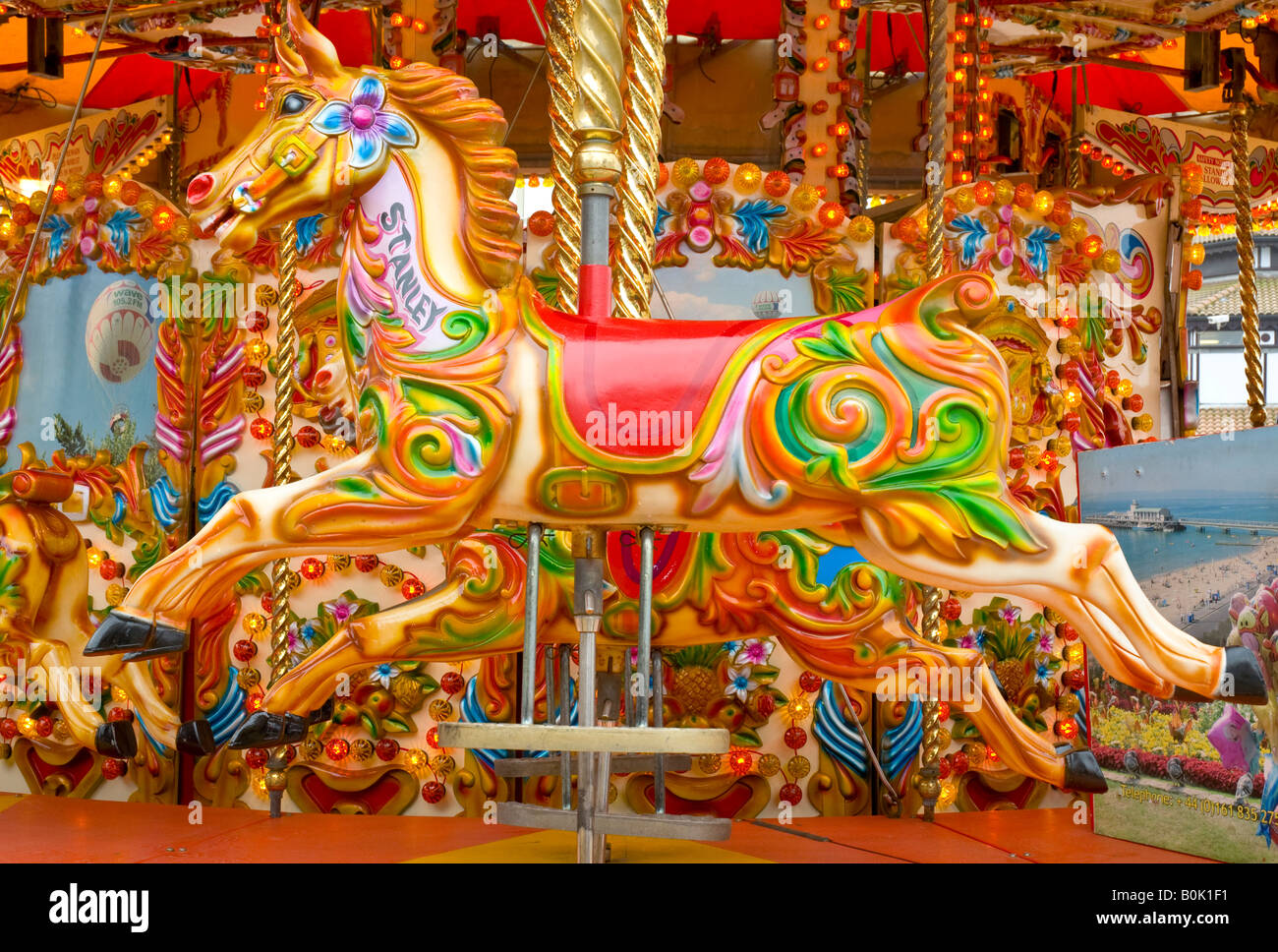 Merry Go Round horse Stock Photo - Alamy