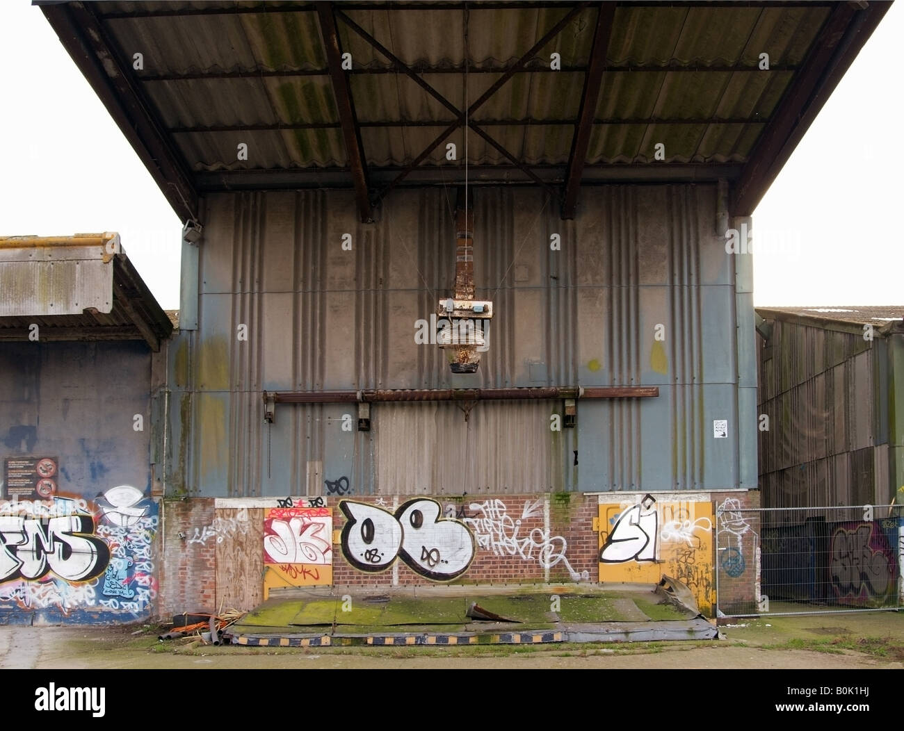 Derelict Warehouse Colchester Docks Essex Stock Photo Alamy