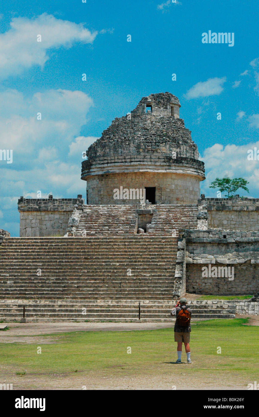 Astronomical observatory Ancient City of Chichen Itza Yucatan Peninsula ...