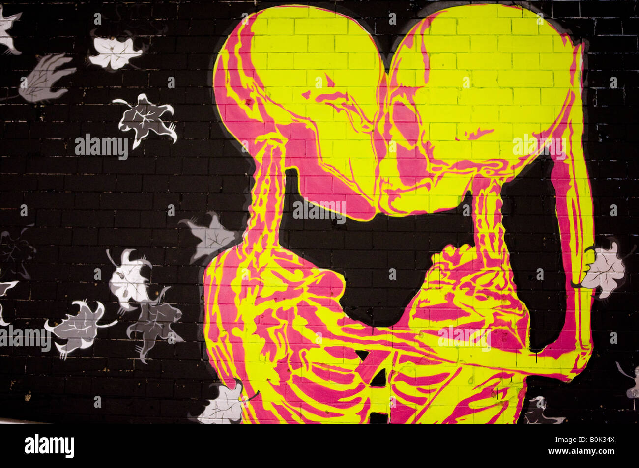 Banksy British Graffiti Artist Waterloo London UK Europe Stock Photo