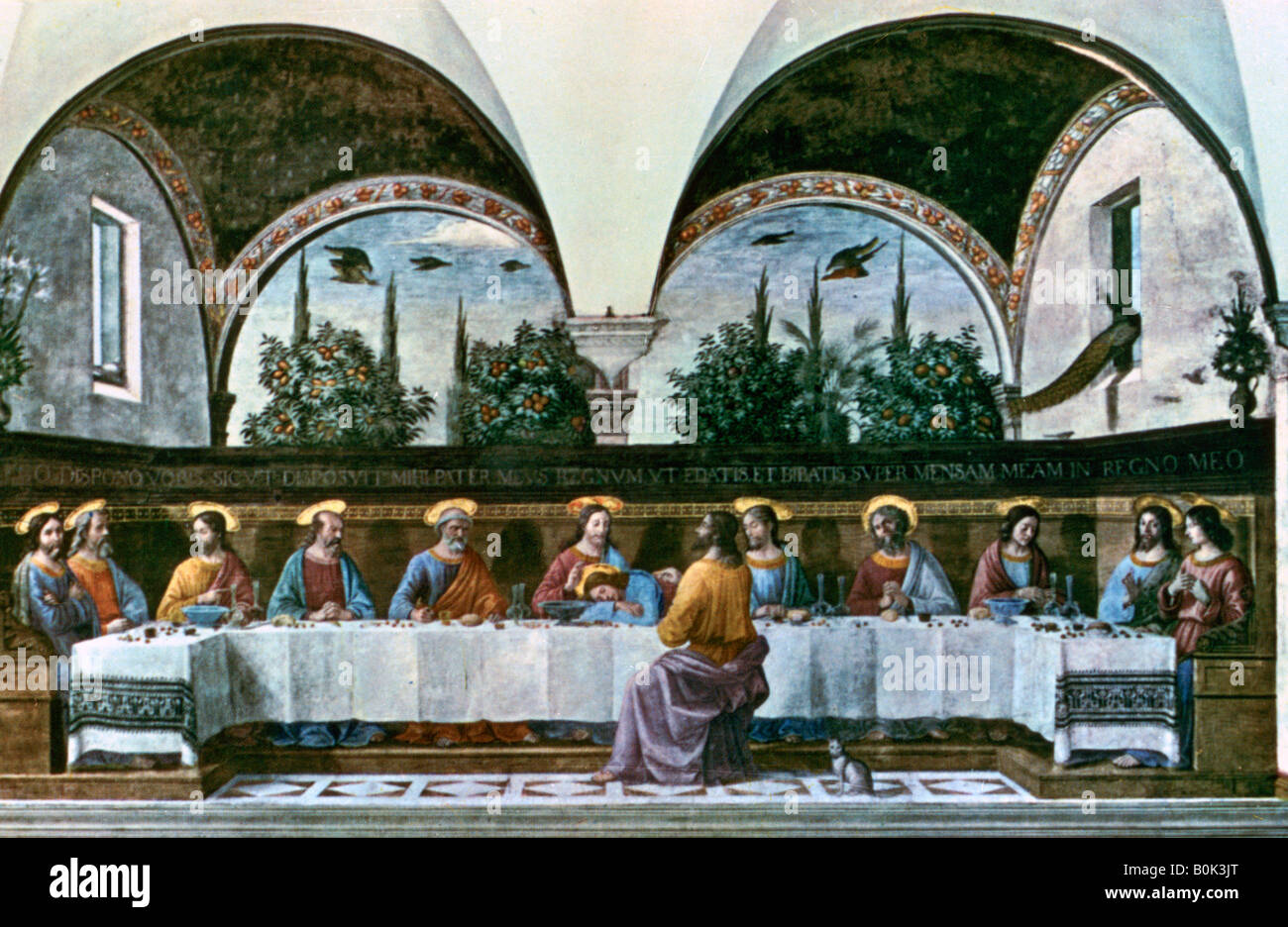 'The Last Supper', 1480. Artist Domenico Ghirlandaio Stock Photo Alamy