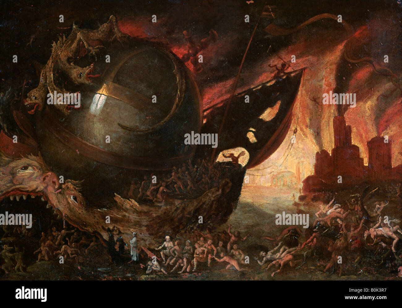 'La Traversée du Styx', c1591-1638. Artist: Jacob Isaacz van Swanenburg Stock Photo
