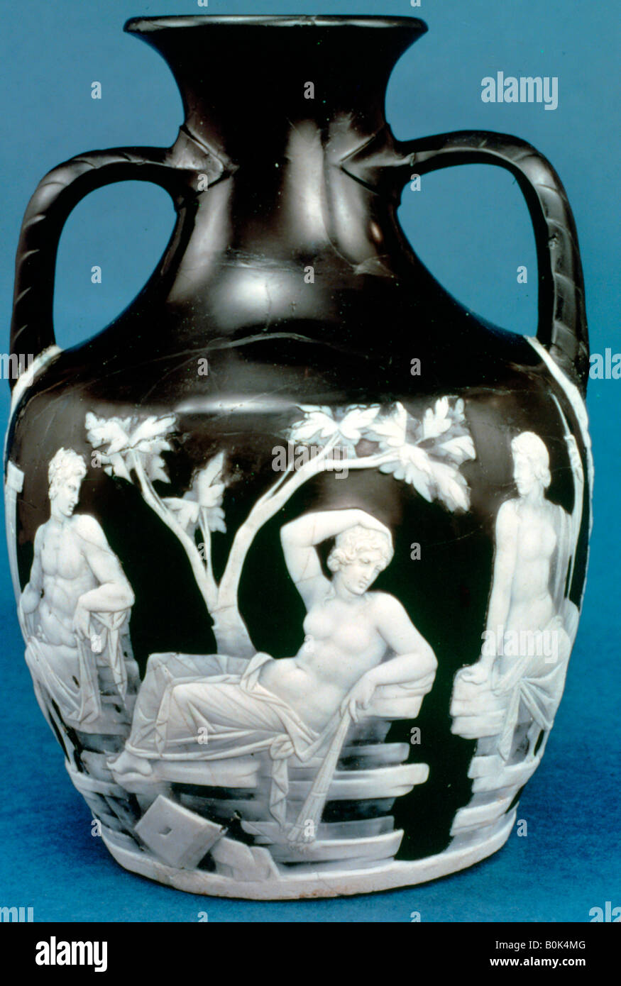 The Portland Vase, c5-25 AD. Artist: Unknown Stock Photo