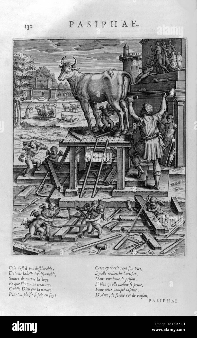 'Pasiphae', 1615. Artist: Leonard Gaultier Stock Photo