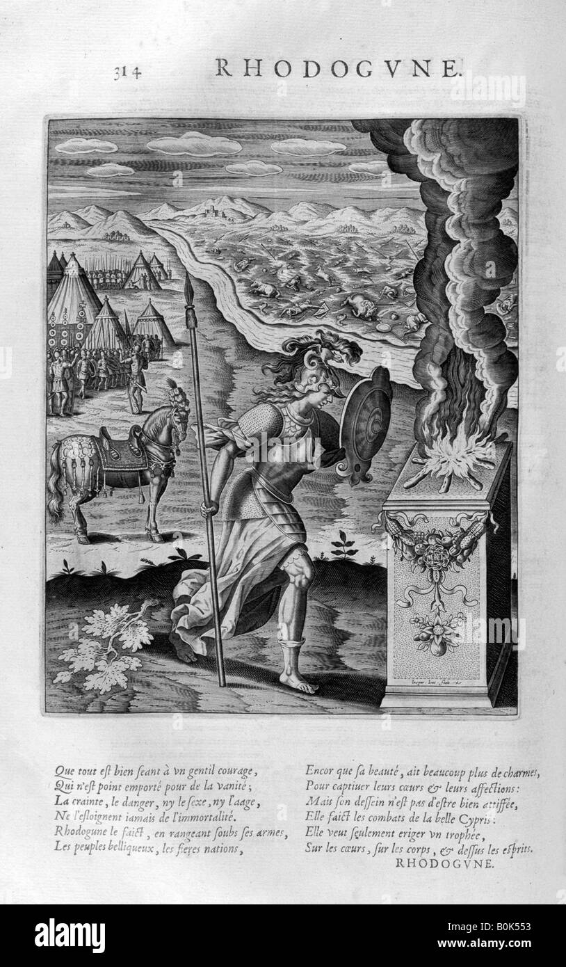 'Rhodogune', 1615. Artist: Leonard Gaultier Stock Photo