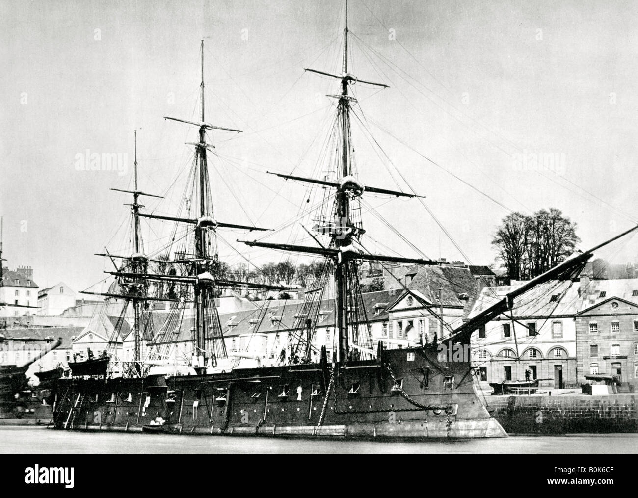 French warship, 'l'Ocean', 1868. Artist: Unknown Stock Photo