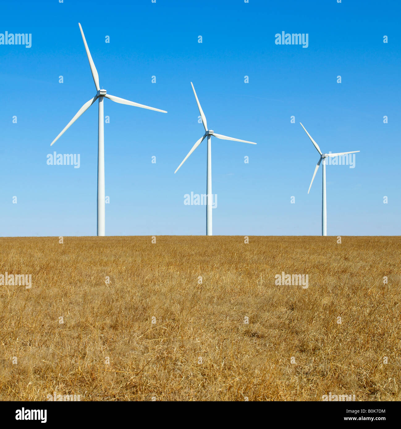 Wind Three Three wind turbines grass hi-res stock photography and images - Alamy