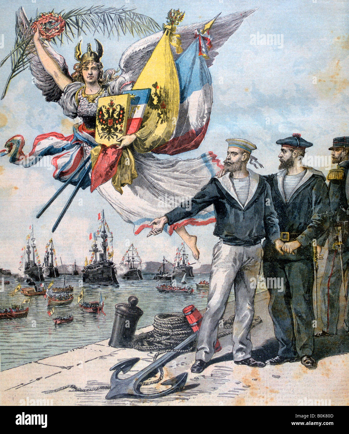 The Franco-Russian Entente, 1893. Artist: Henri Meyer Stock Photo