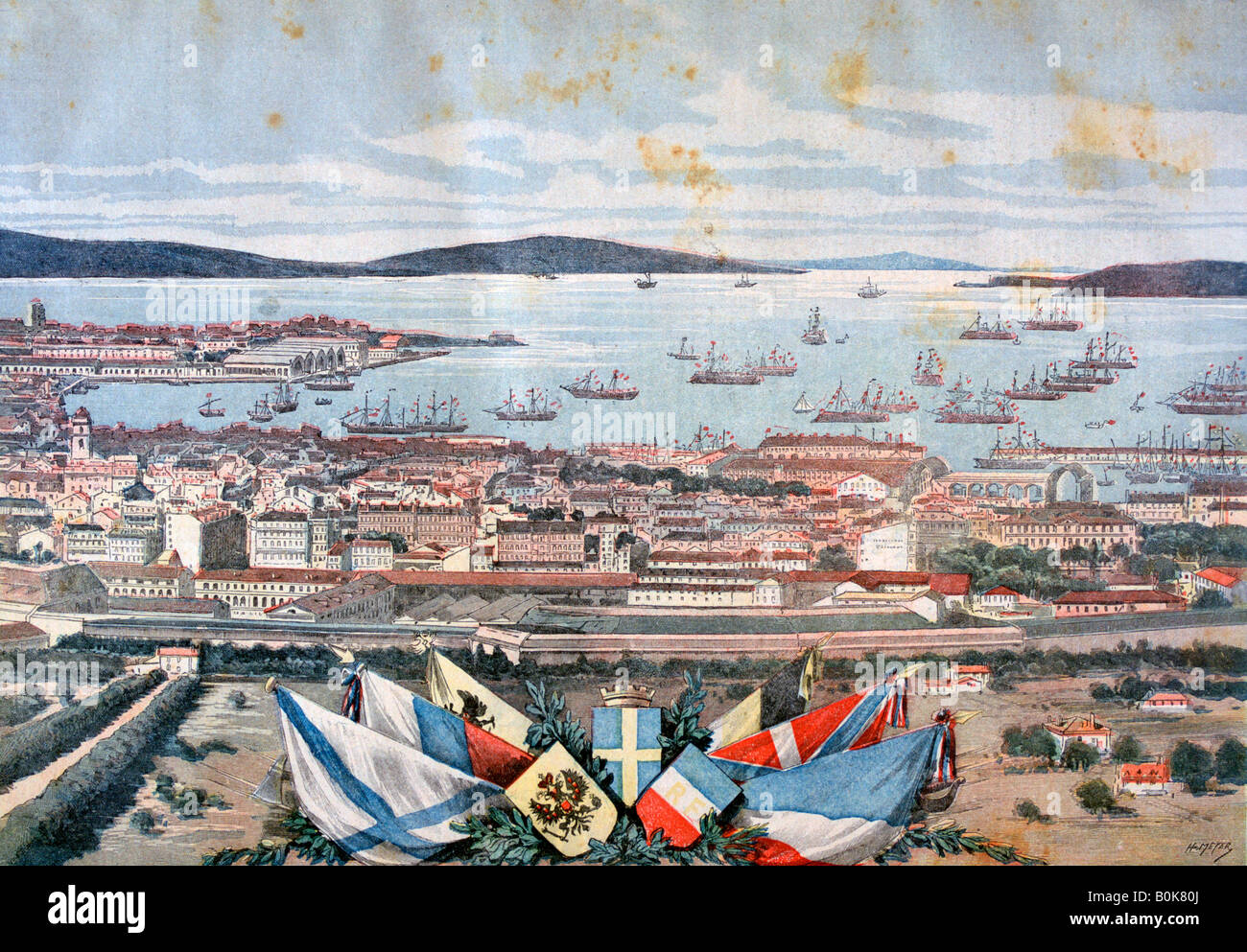 The Port Of Toulon 1893 Artist Henri Meyer Stock Photo Alamy the-port-of-toulon-1893-artist-henri-meyer-stock-photo-alamy