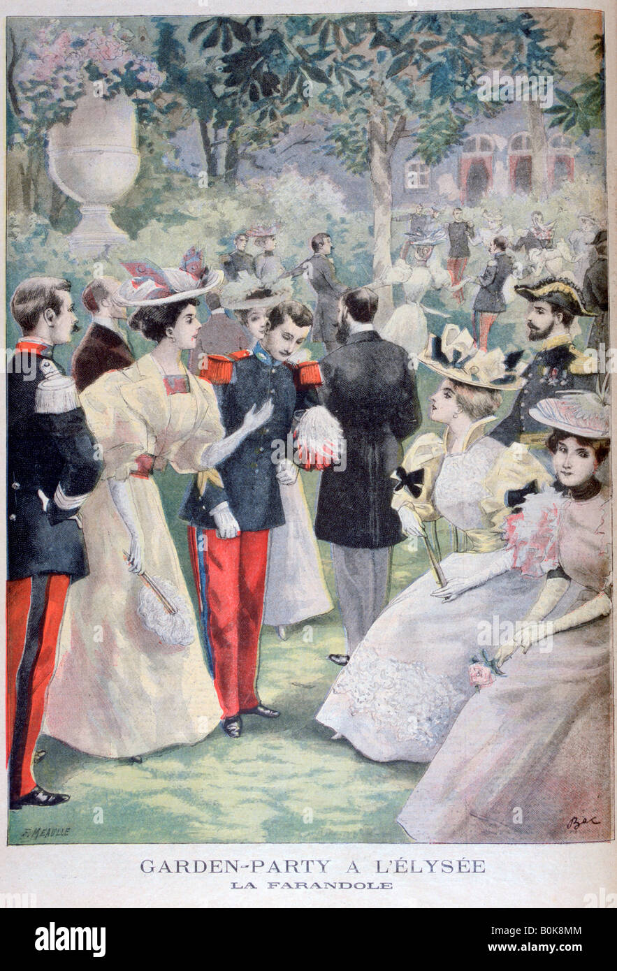 The farandole, 1895. Artist: F Meaulle Stock Photo