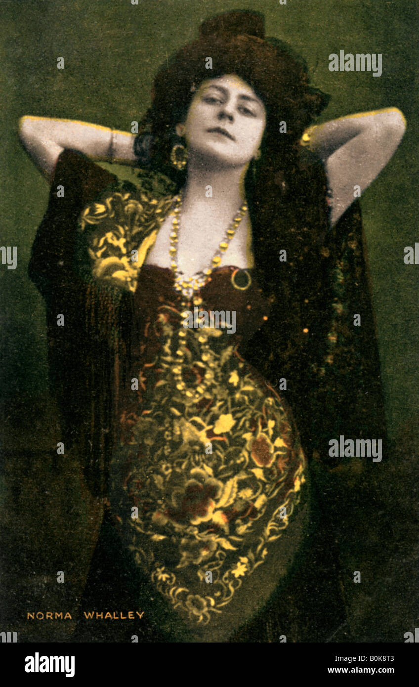 Norma Whalley, Australian actress, early 20th century.Artist: Miller and Lang Stock Photo