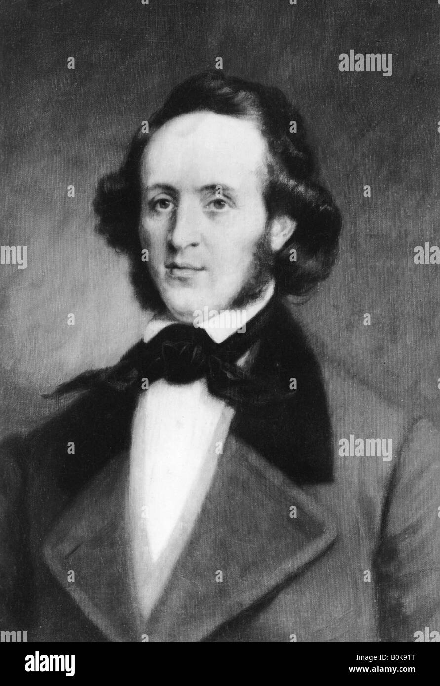 Felix Mendelssohn (1809-1847), German composer, 1907.Artist: Rotary Photo Stock Photo
