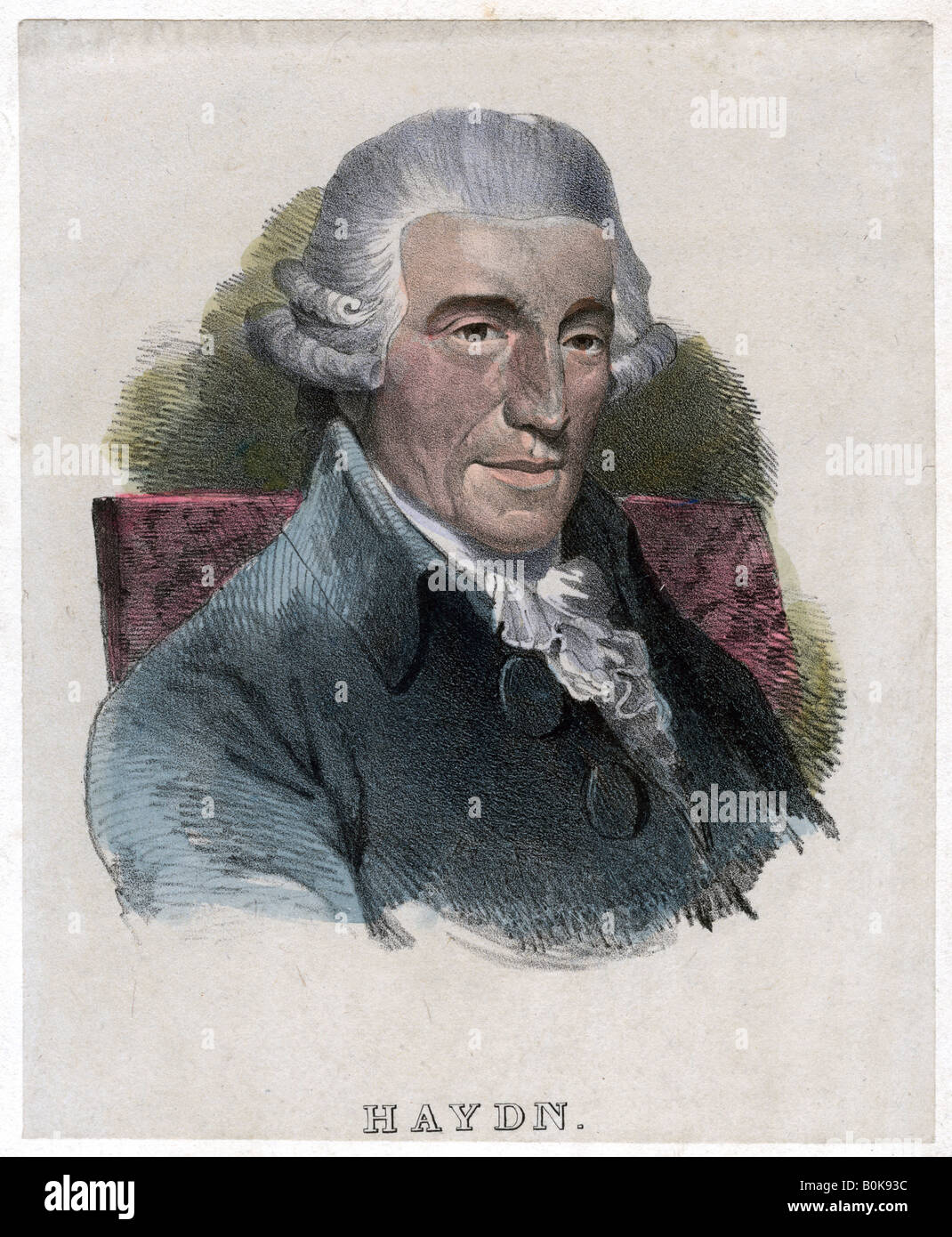 Joseph Haydn, Austrian composer. Artist: Unknown Stock Photo