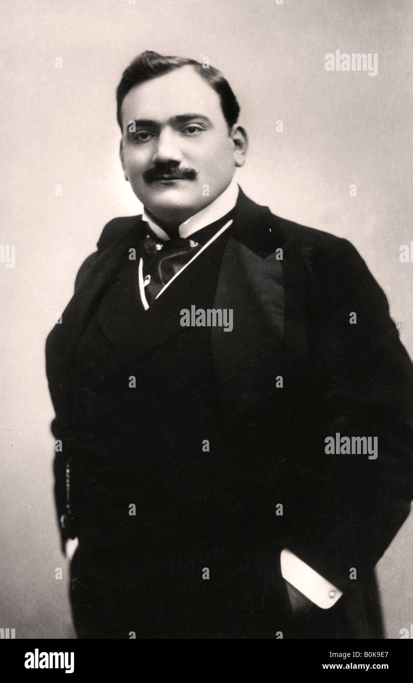 Enrico Caruso (1873-1921), Italian tenor, 1907.Artist: Rotary Photo Stock Photo