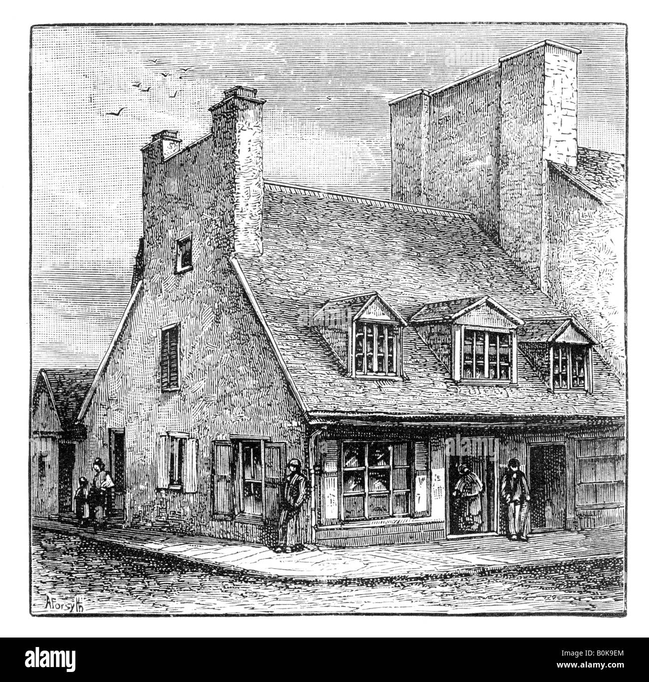 Old French house, Quebec, Canada, 1900. Artist A Forsyth Stock Photo