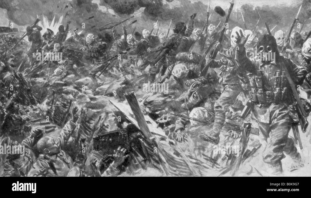 'Third Battle of Artois', France, World War I, 25 September 1915, (1929). Artist: Unknown Stock Photo