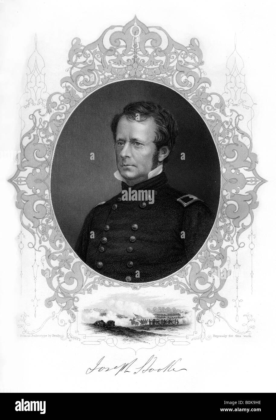 General Joseph Hooker, major-general in the Union Army, 1862-1867.Artist: Brady Stock Photo