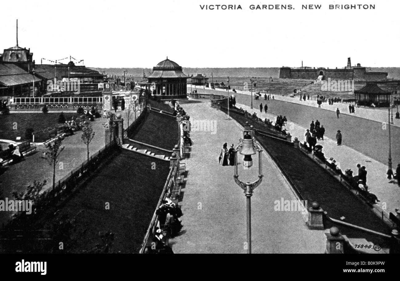 Victoria Gardens, New Brighton, Lancashire, early 20th century. Artist