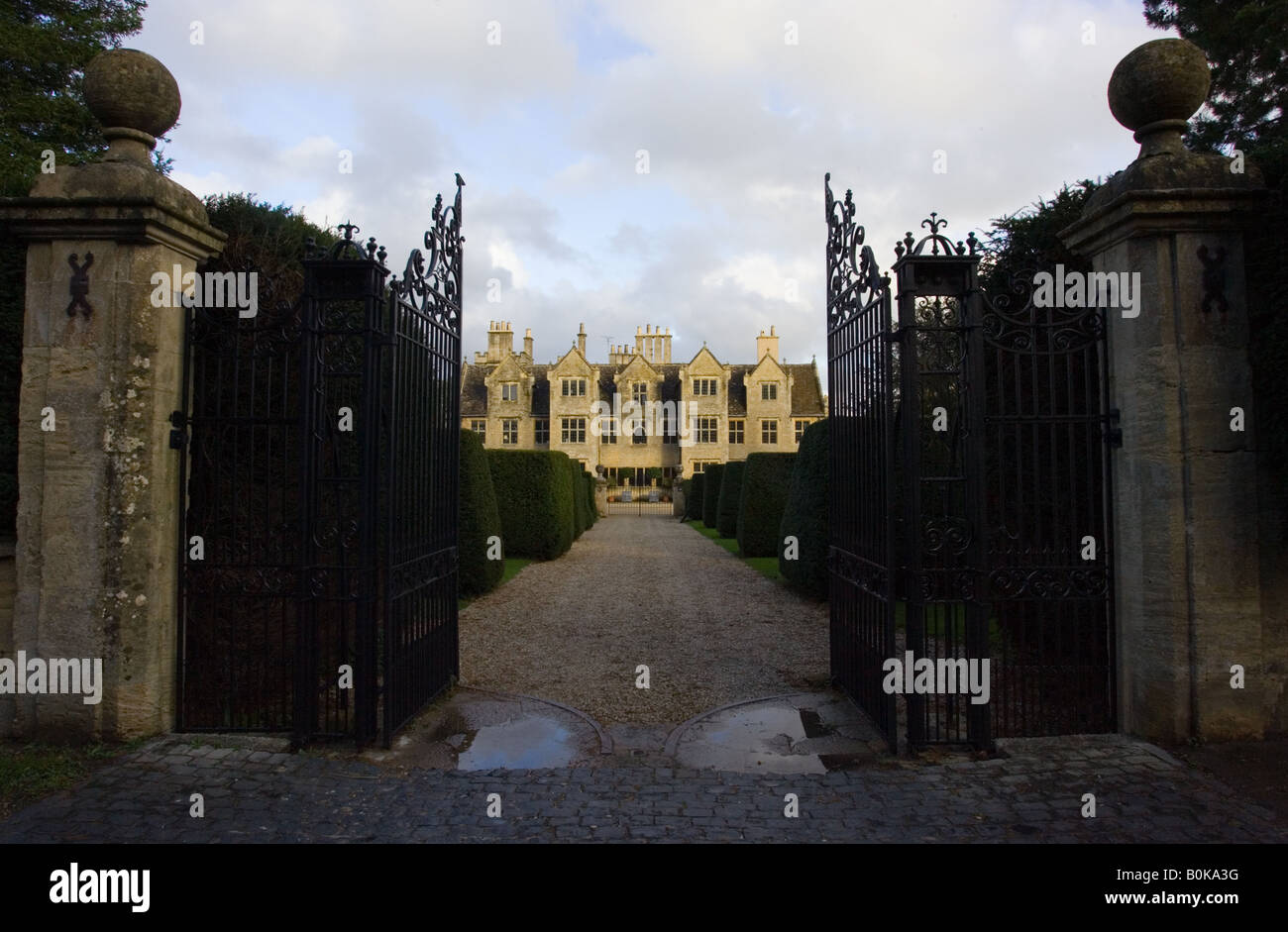 Manor house in Shipton Under Wychwood The Cotswolds Oxfordshire United Kingdom Stock Photo