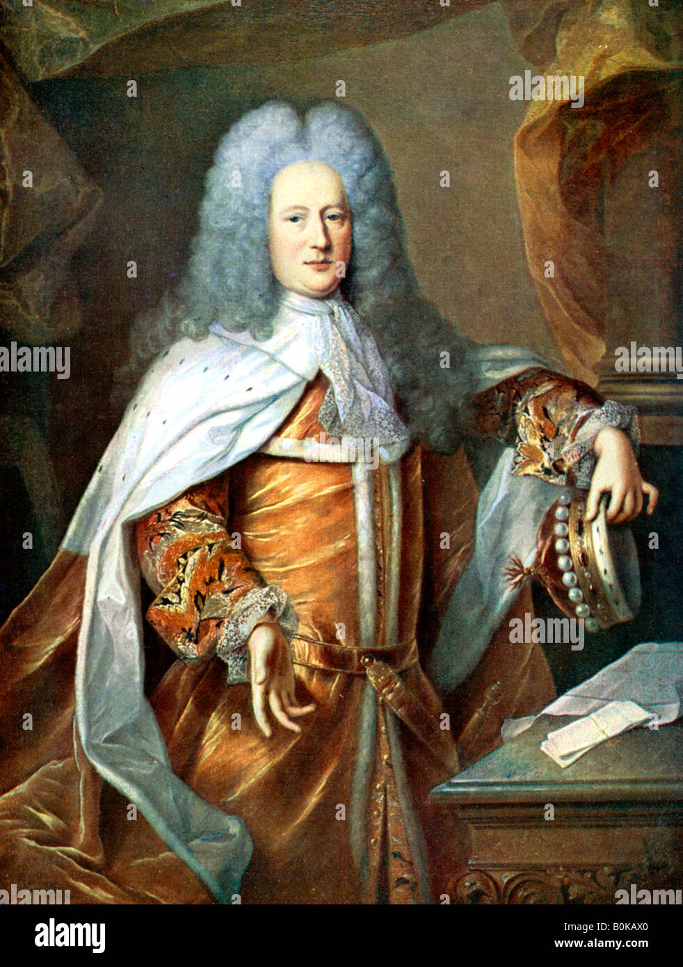 Henry St John, Viscount of Bolingbroke, English politician and philosopher, 18th century (c1905).Artist: Hyacinthe Rigaud Stock Photo