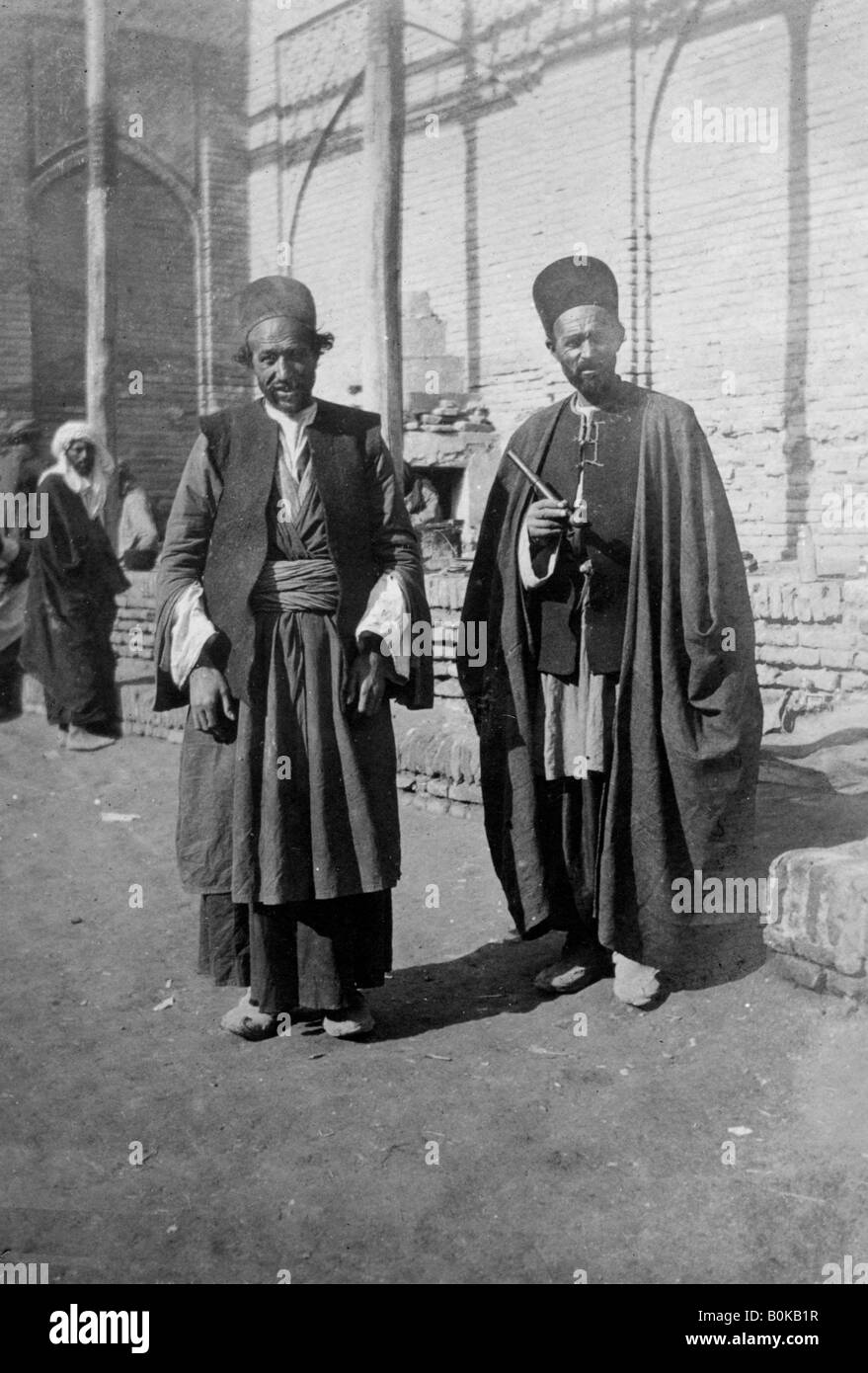 Persian pilgrims outside Kazimain mosque, Iraq, 1917-1919. Artist: Unknown Stock Photo