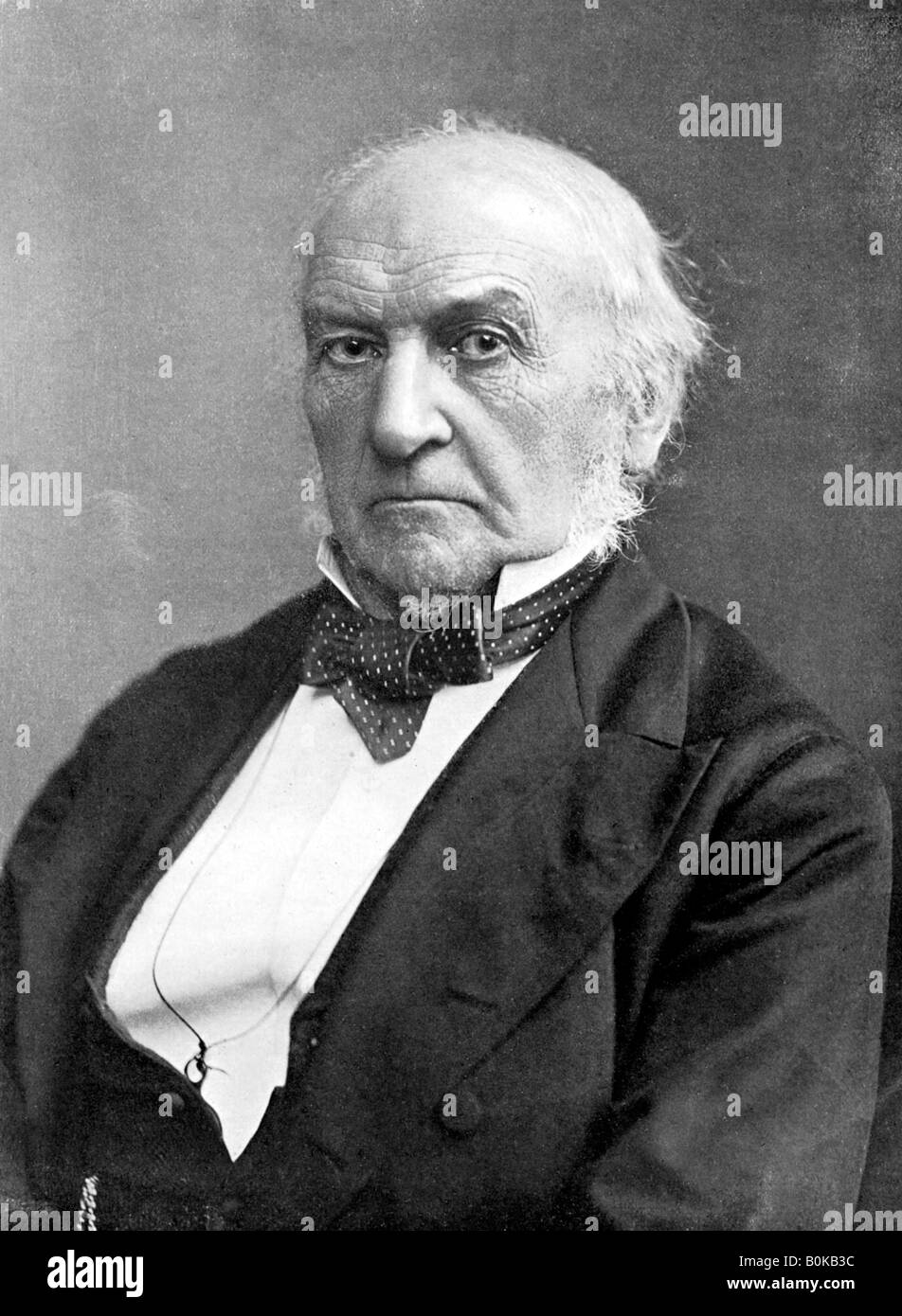 William Ewart Gladstone, 19th century British Liberal statesman and prime minister, c1905.Artist: London Stereoscopic & Photographic Co Stock Photo