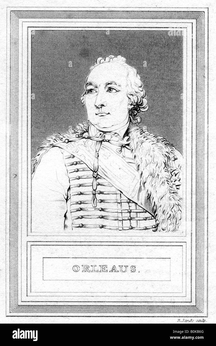 Louis Philippe, Duke of Orleans, (1811).Artist: R Sands Stock Photo