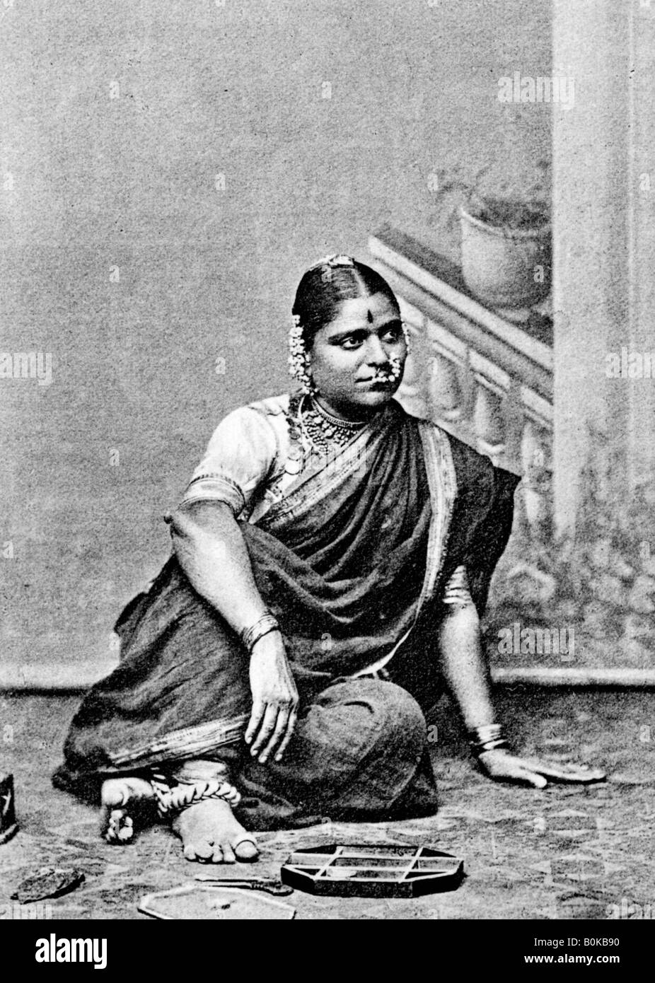 Brahmin woman, India, 1917. Artist Unknown Stock Photo Alamy