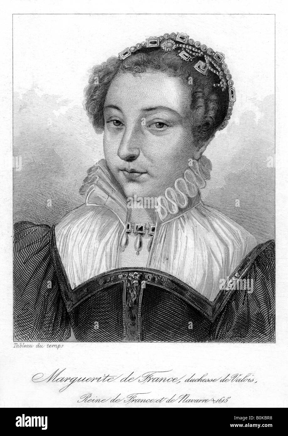 Marguerite of Valois, Queen of France. Artist: Unknown Stock Photo