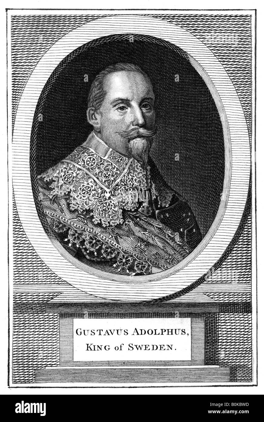 Gustavus Adolphus, King of Sweden. Artist: Unknown Stock Photo