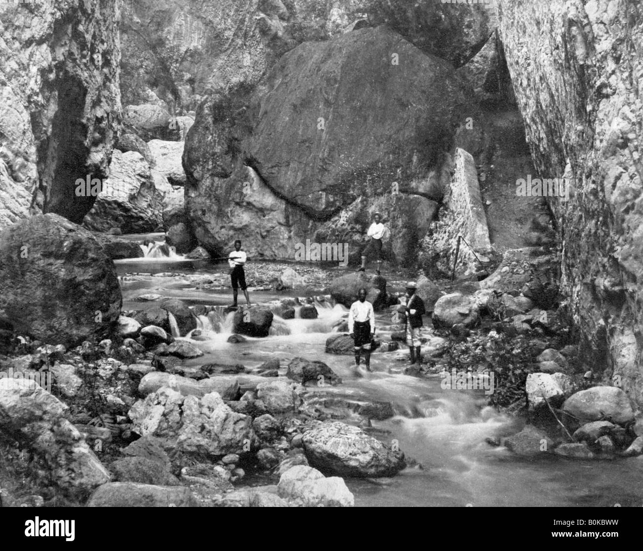 Cane River, Jamaica, c1905.Artist: Adolphe Duperly & Son Stock Photo