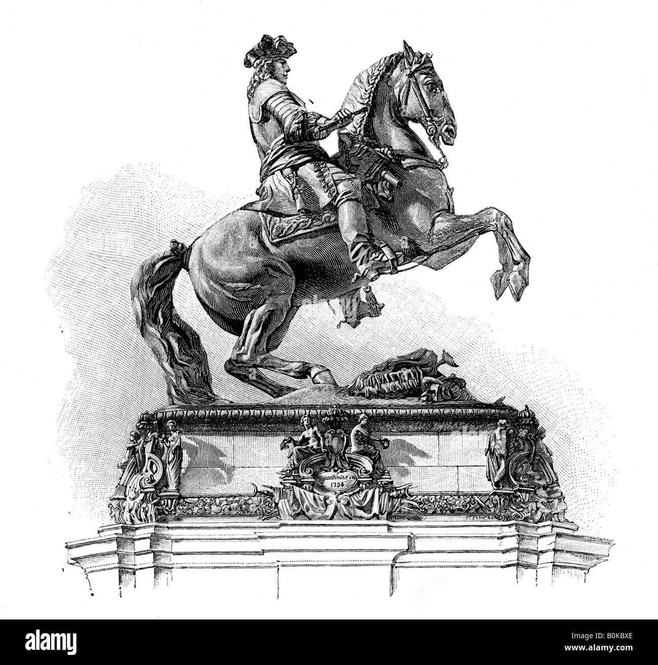 Equestrian statue of Prince Eugene of Savoy, Vienna.Artist: Margaret ...