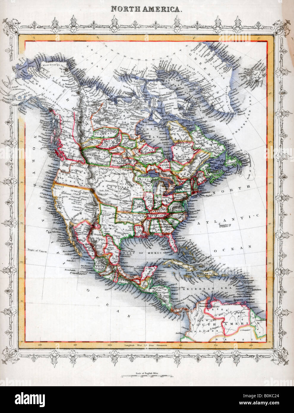 North west coast of america map hi-res stock photography and images - Alamy