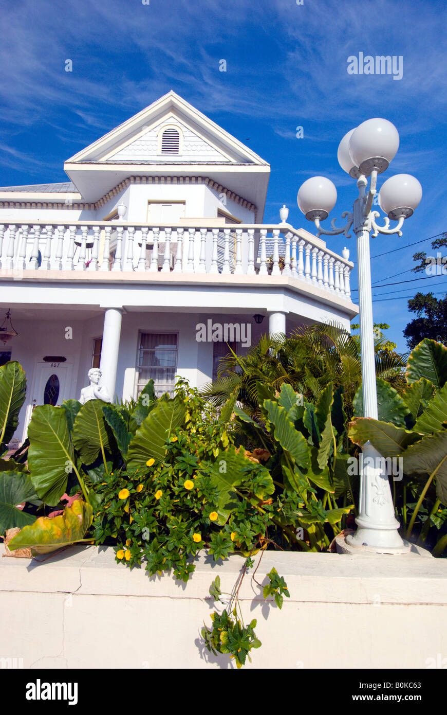 Typical Conch House architecture in Key West Florida USA Stock Photo