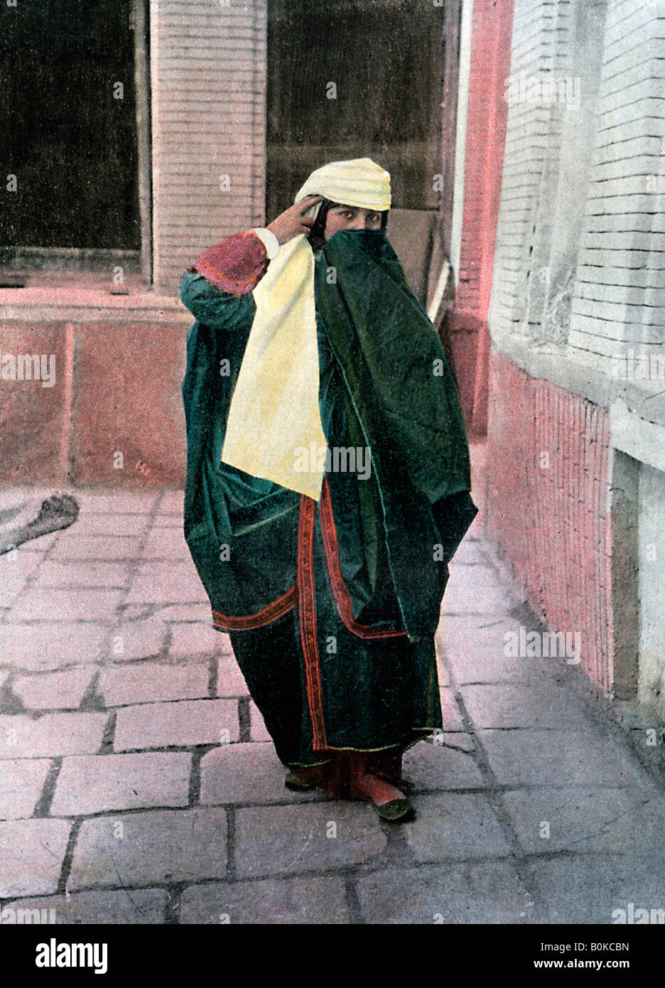 Persian woman in traditional costume, c1890.Artist: Gillot Stock Photo