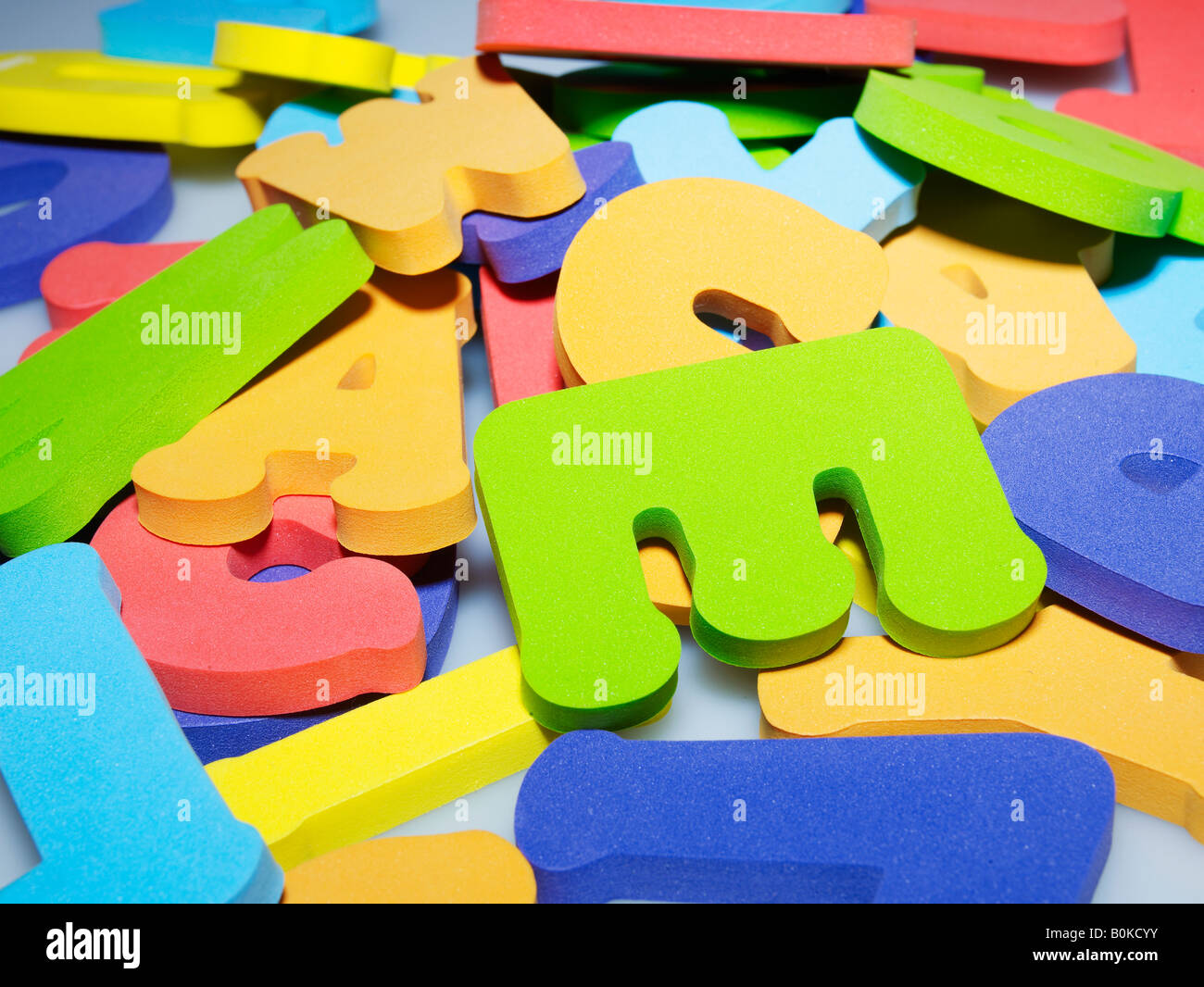 Rubber Alphabetical Letters Stock Photo Alamy
