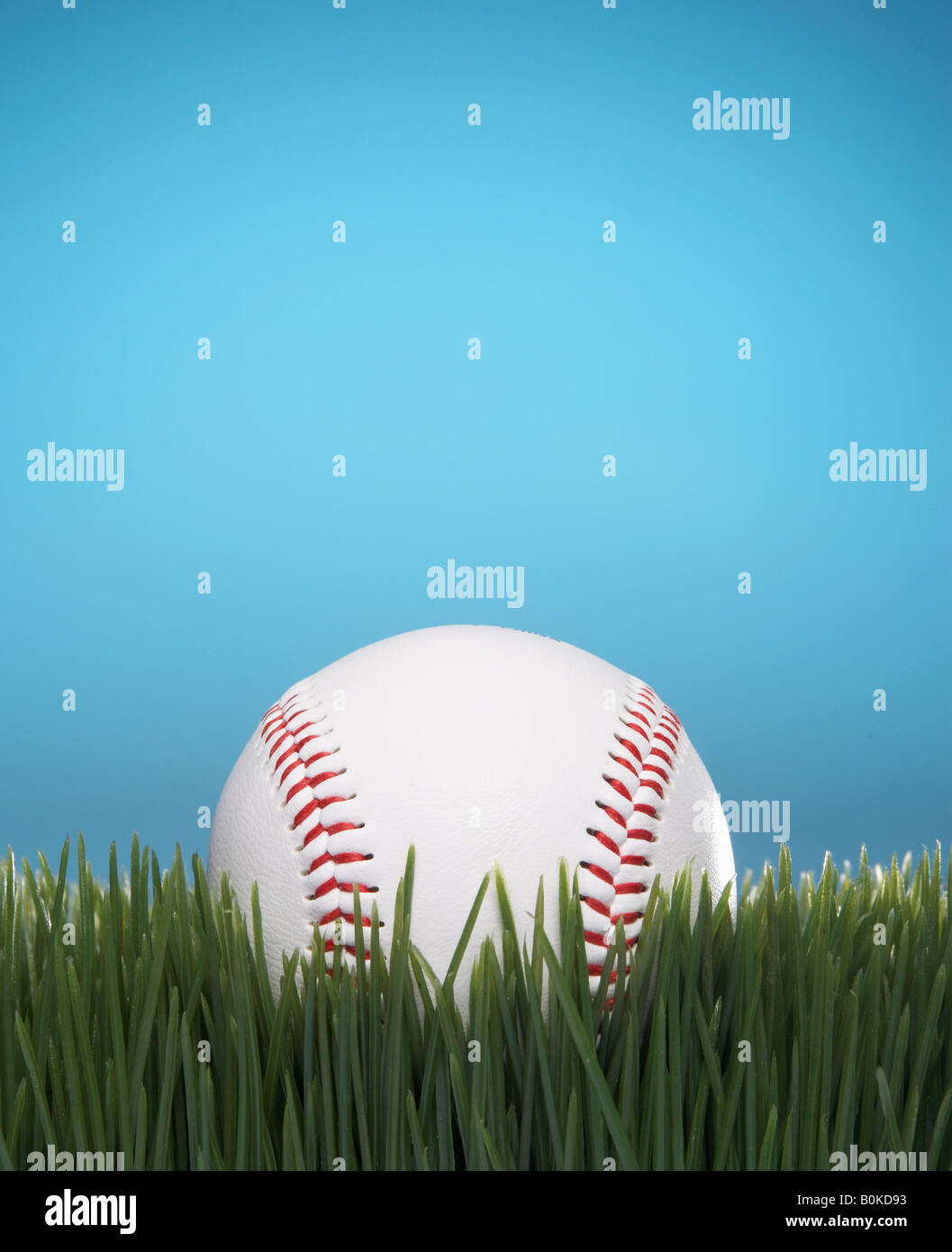 Baseball on Grass Stock Photo Alamy