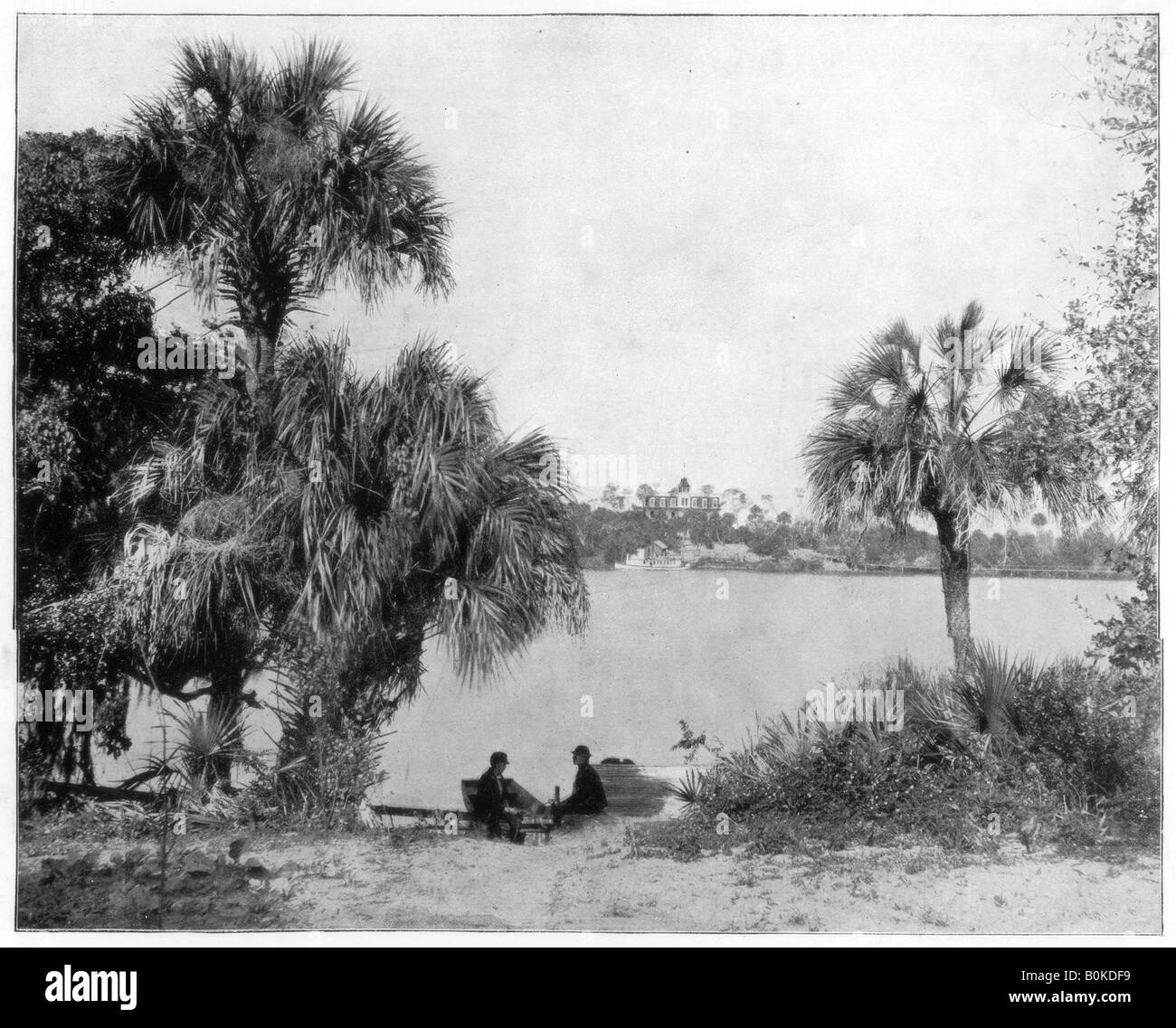 Indian River, Florida, late 19th century. Artist John L Stoddard Stock