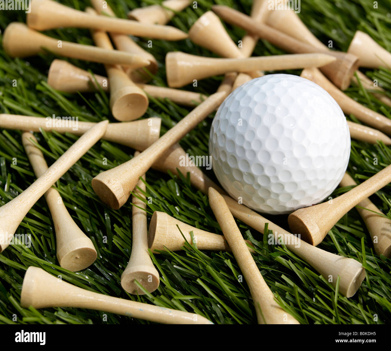 Golf Ball and Tees Stock Photo Alamy