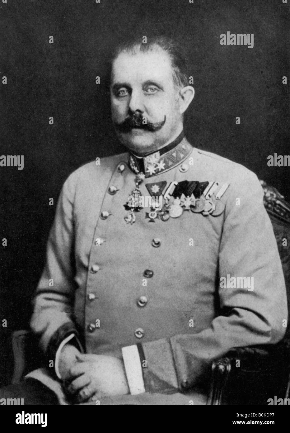 Archduke Franz Ferdinand of Austria, early 20th century. Artist: Unknown Stock Photo