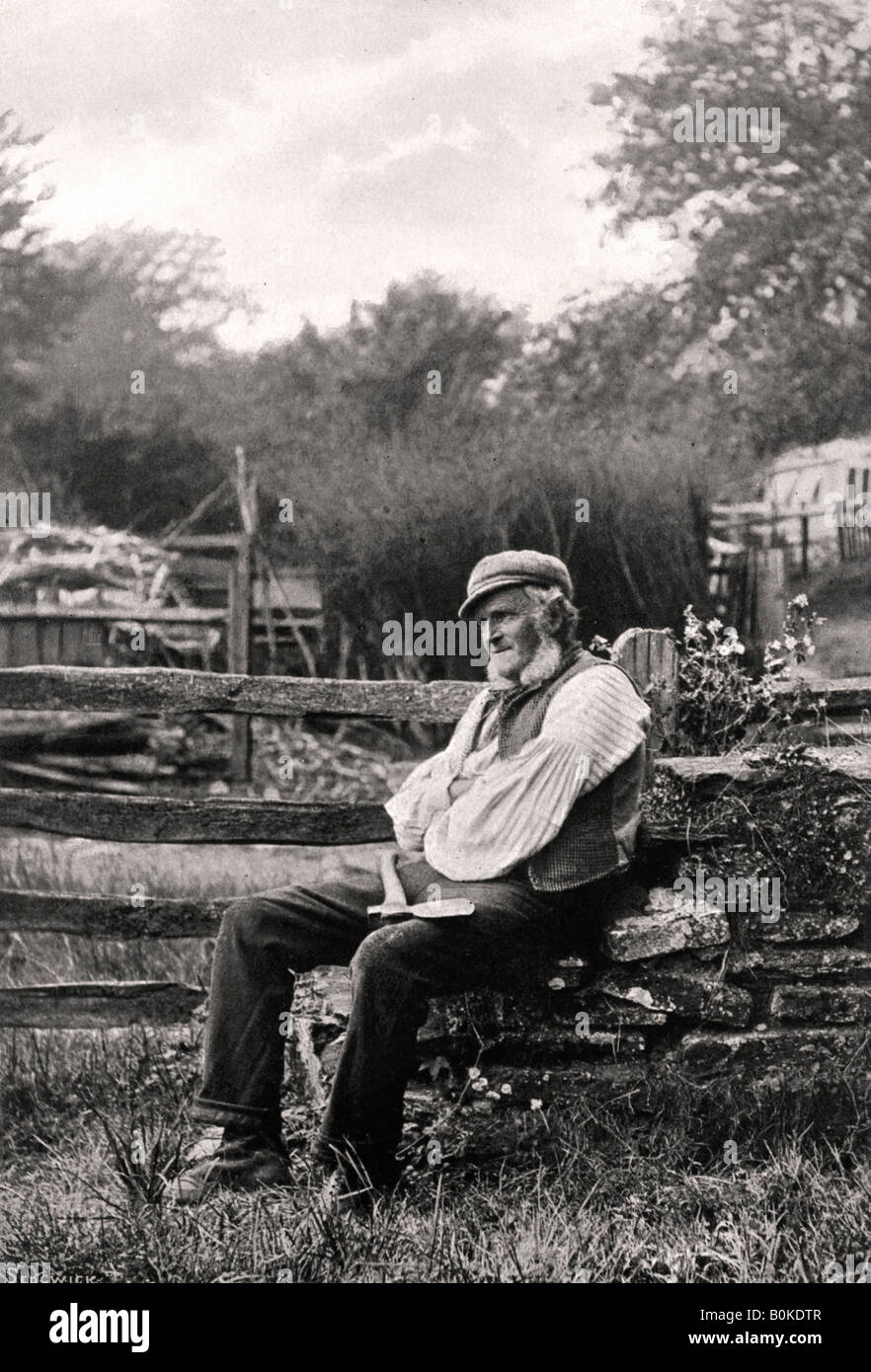 'The Woodman', 1901.Artist Thomas Fall Stock Photo Alamy