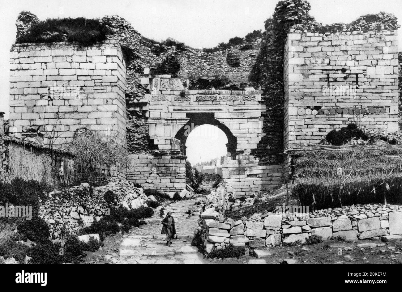 Gateway, Ephesus, Turkey, 1937. Artist: Martin Hurlimann Stock Photo
