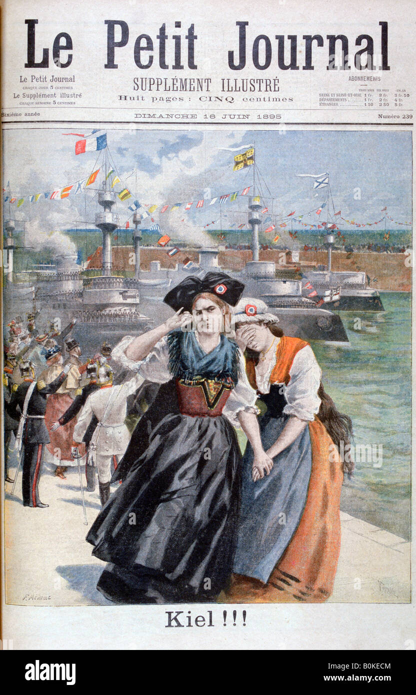 Kiel!!, 1895. Artist: F Meaulle Stock Photo