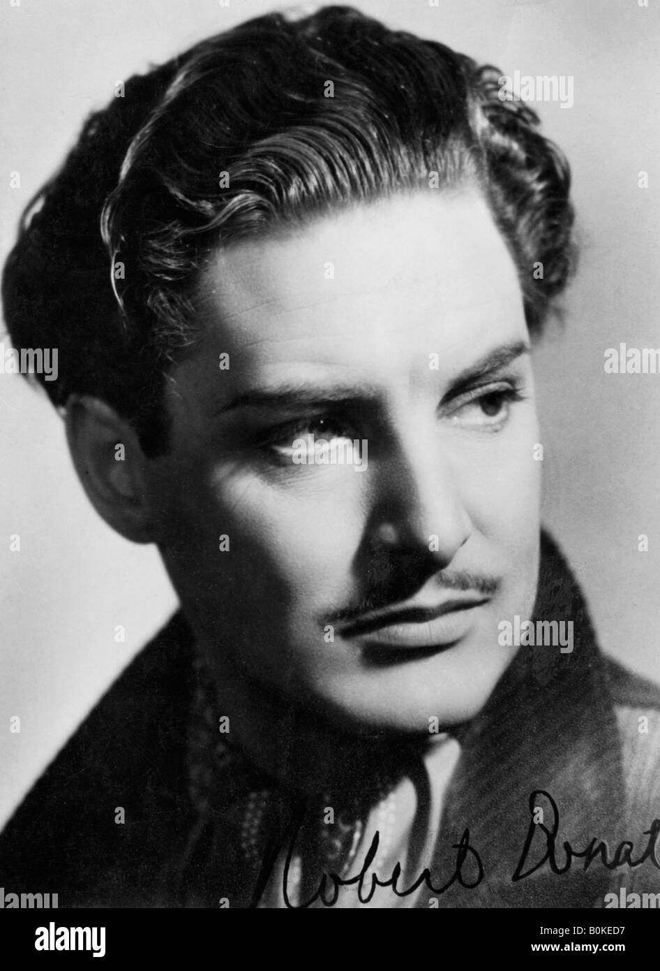 Robert Donat (1905-1959), British actor, c1930s-c1940s. Artist: Unknown Stock Photo